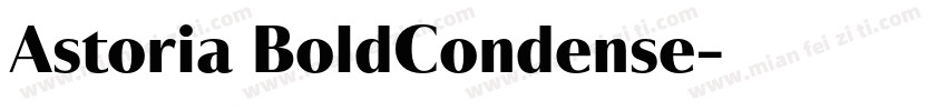 Astoria BoldCondense字体转换